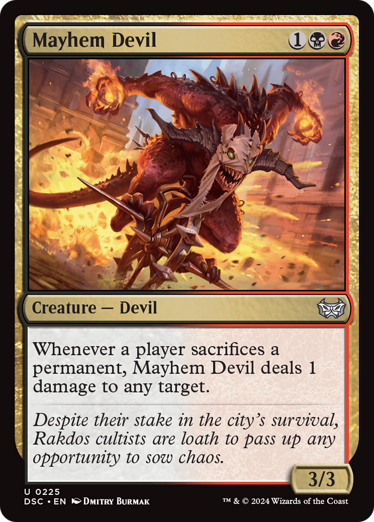 Mayhem Devil [Duskmourn: House of Horror Commander] MTG Single Magic: The Gathering    | Red Claw Gaming