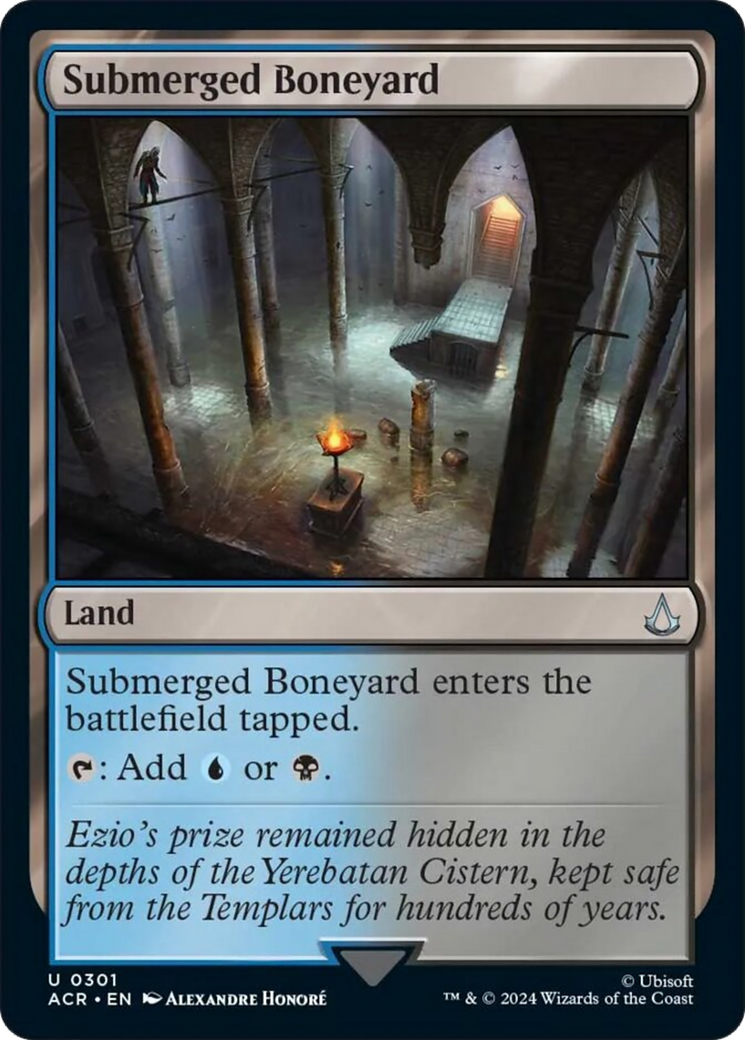 Submerged Boneyard [Assassin's Creed] MTG Single Magic: The Gathering    | Red Claw Gaming