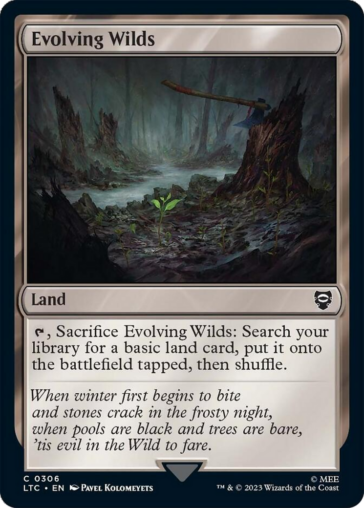 Evolving Wilds [The Lord of the Rings: Tales of Middle-Earth Commander] MTG Single Magic: The Gathering | Red Claw Gaming