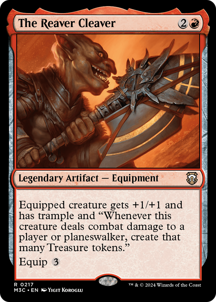 The Reaver Cleaver (Ripple Foil) [Modern Horizons 3 Commander] MTG Single Magic: The Gathering    | Red Claw Gaming