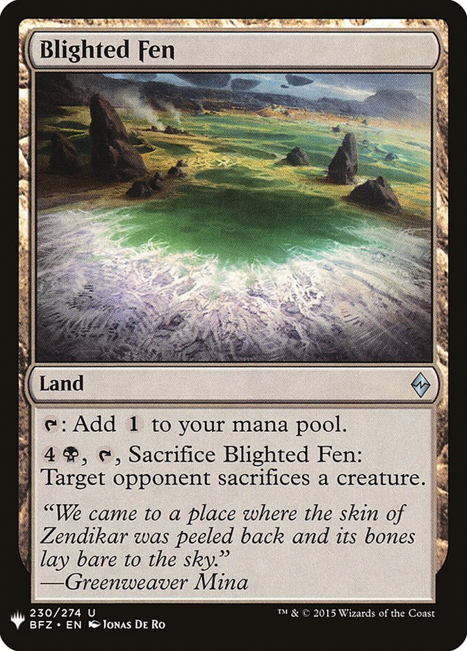 Blighted Fen [Mystery Booster] MTG Single Magic: The Gathering | Red Claw Gaming