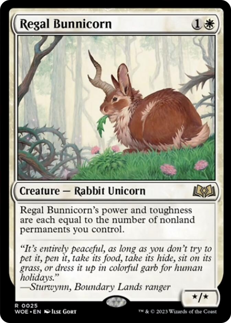 Regal Bunnicorn [Wilds of Eldraine] | Red Claw Gaming