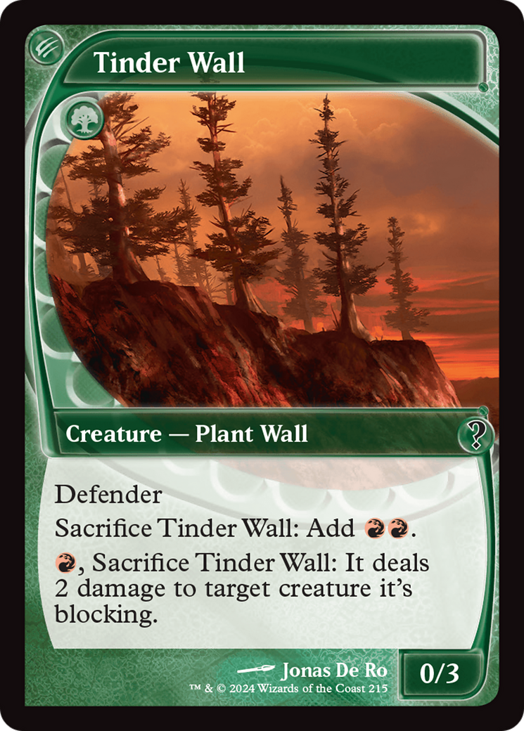 Tinder Wall (Future Sight) [Mystery Booster 2] MTG Single Magic: The Gathering    | Red Claw Gaming