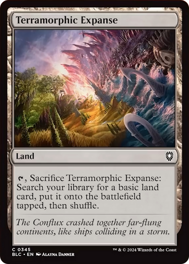 Terramorphic Expanse [Bloomburrow Commander] MTG Single Magic: The Gathering    | Red Claw Gaming