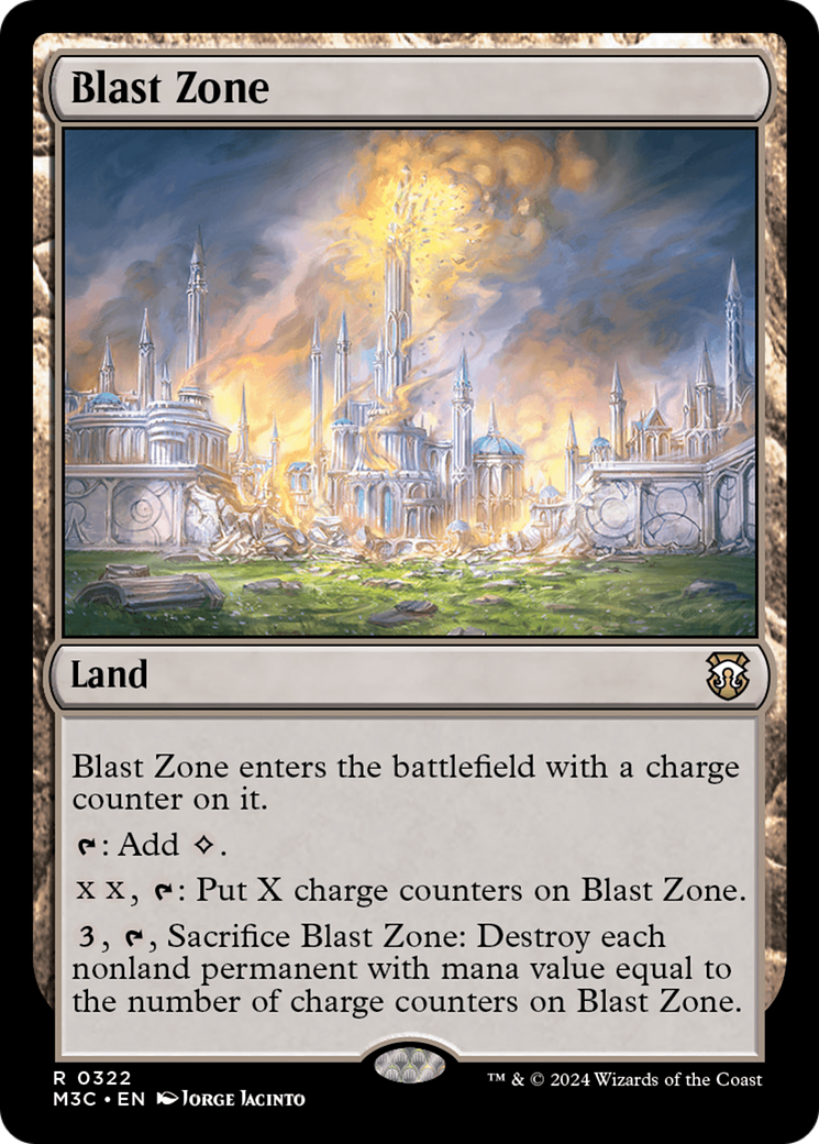 Blast Zone (Ripple Foil) [Modern Horizons 3 Commander] MTG Single Magic: The Gathering    | Red Claw Gaming