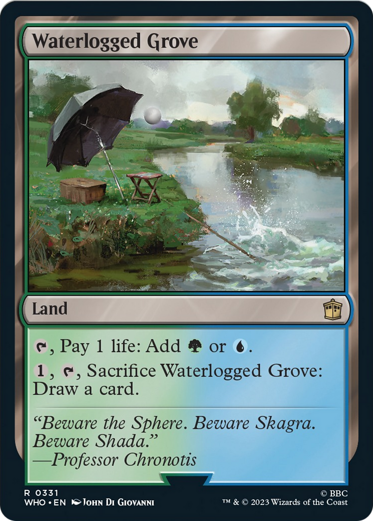 Waterlogged Grove [Doctor Who] MTG Single Magic: The Gathering    | Red Claw Gaming