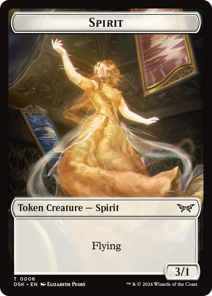 Spirit (0006) Token [Duskmourn: House of Horror Tokens] MTG Single Magic: The Gathering    | Red Claw Gaming