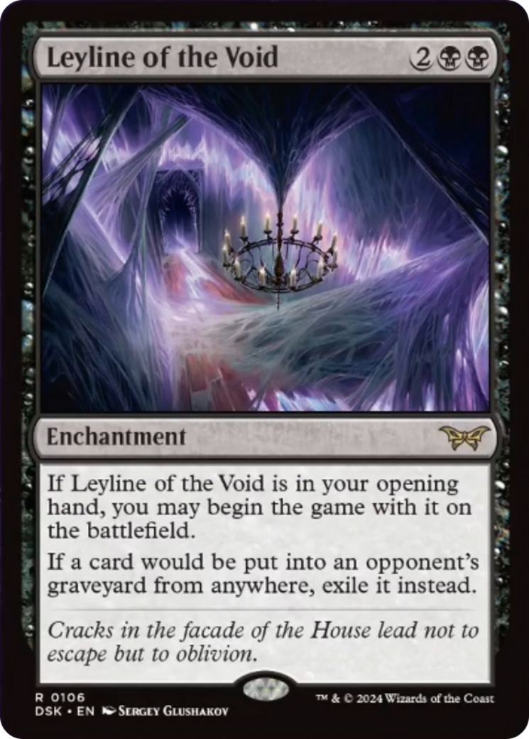 Leyline of the Void [Duskmourn: House of Horror] MTG Single Magic: The Gathering    | Red Claw Gaming