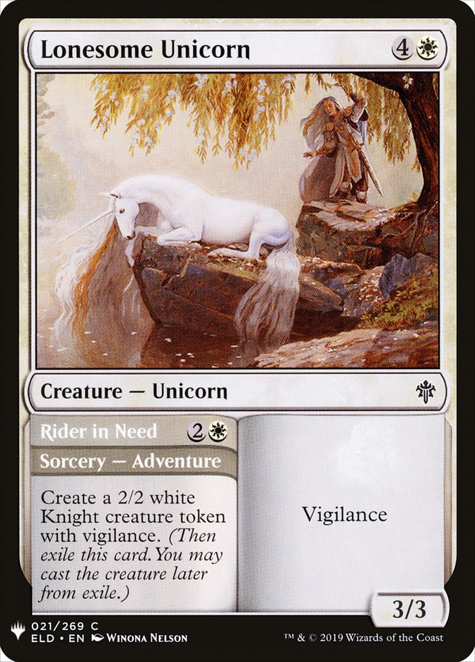 Lonesome Unicorn // Rider in Need [Mystery Booster] MTG Single Magic: The Gathering | Red Claw Gaming