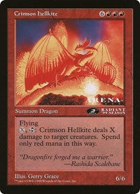 Crimson Hellkite (Oversized) [Oversize Cards] MTG Single Magic: The Gathering    | Red Claw Gaming