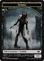 Zombie (007) // Wrenn and Six Emblem (021) Double-Sided Token [Modern Horizons Tokens] MTG Single Magic: The Gathering    | Red Claw Gaming