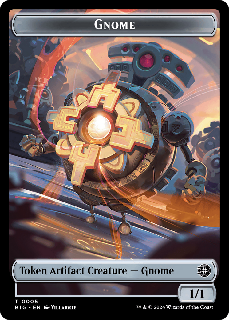 Gnome Token [Outlaws of Thunder Junction: The Big Score Tokens] MTG Single Magic: The Gathering    | Red Claw Gaming