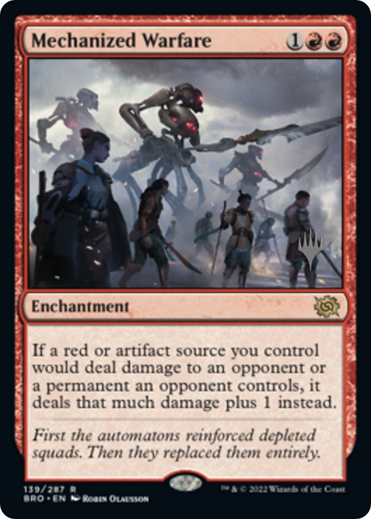 Mechanized Warfare (Promo Pack) [The Brothers' War Promos] MTG Single Magic: The Gathering    | Red Claw Gaming