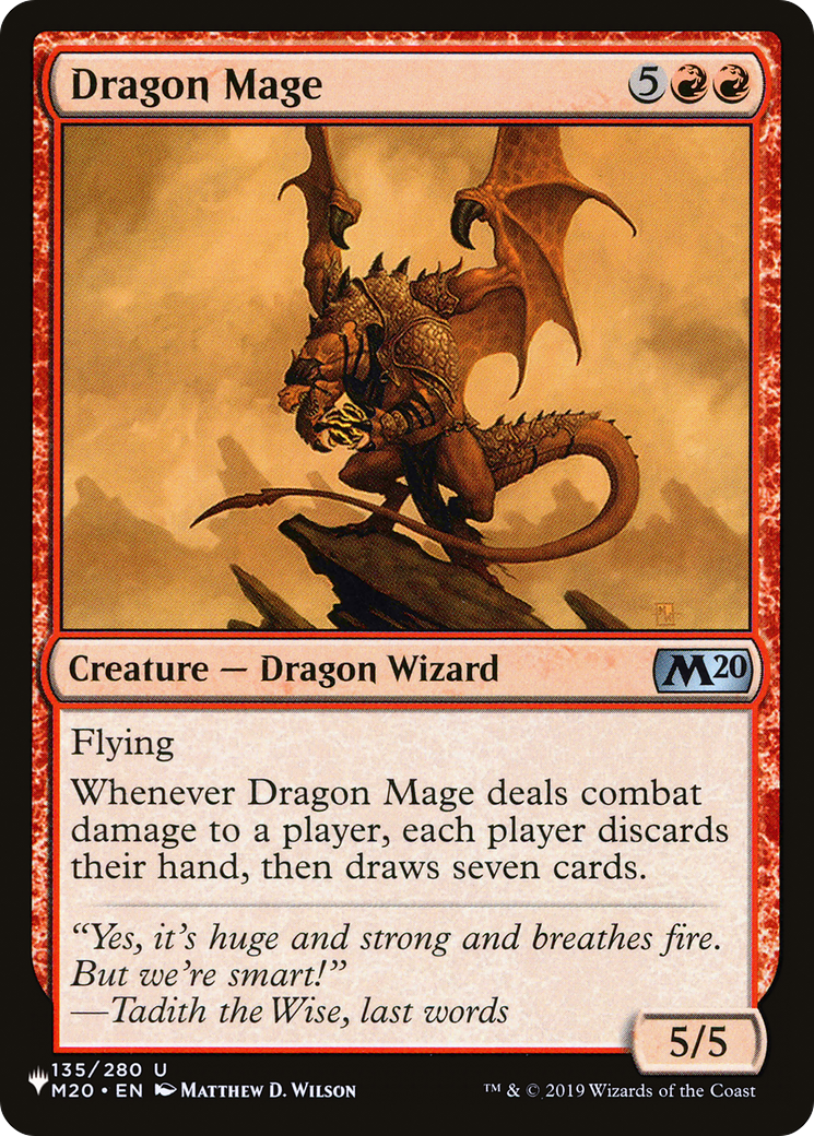 Dragon Mage [The List Reprints] MTG Single Magic: The Gathering    | Red Claw Gaming