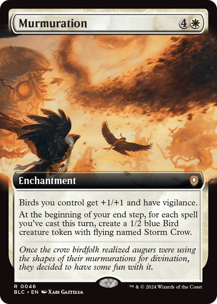 Murmuration (Extended Art) [Bloomburrow Commander] MTG Single Magic: The Gathering    | Red Claw Gaming