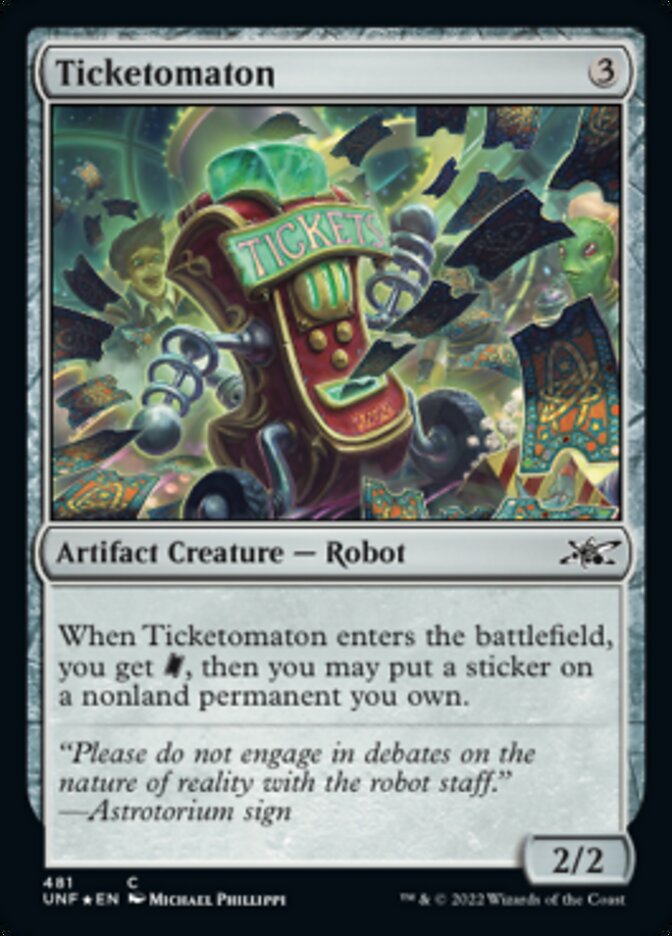 Ticketomaton (Galaxy Foil) [Unfinity] MTG Single Magic: The Gathering    | Red Claw Gaming