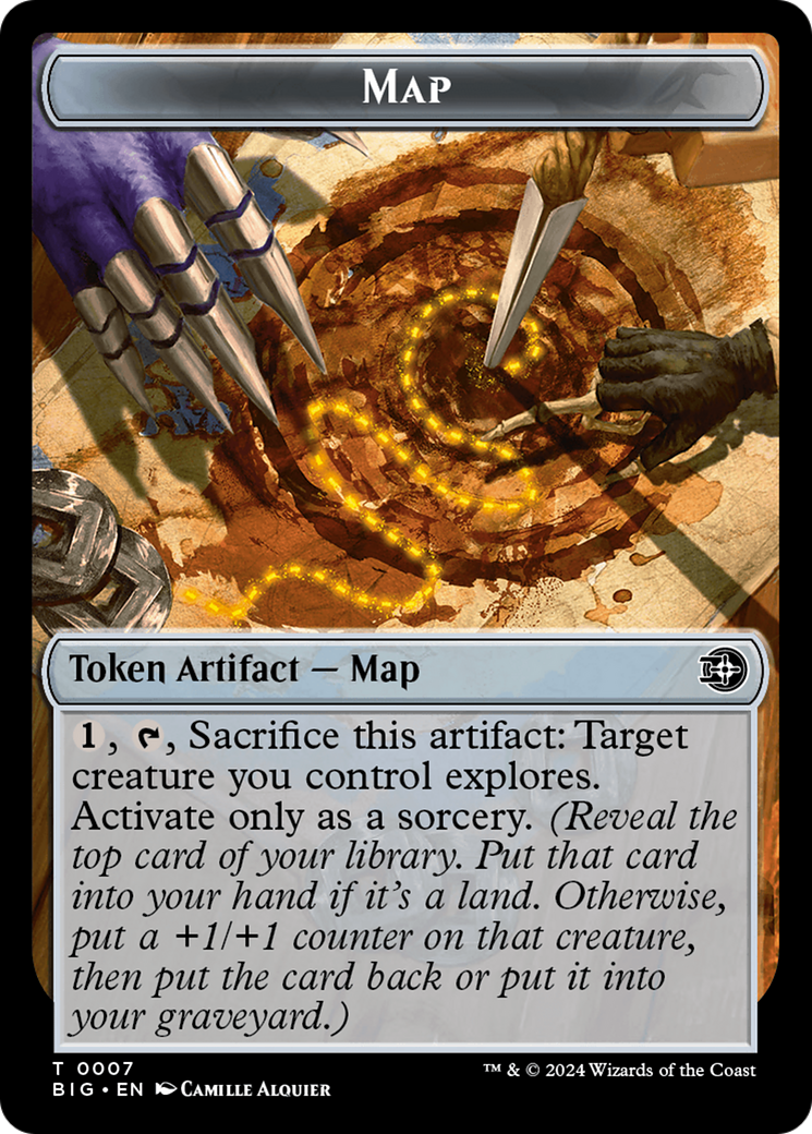 Map Token [Outlaws of Thunder Junction: The Big Score Tokens] MTG Single Magic: The Gathering    | Red Claw Gaming