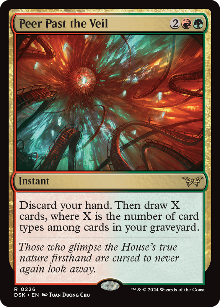 Peer Past the Veil [Duskmourn: House of Horror] MTG Single Magic: The Gathering | Red Claw Gaming