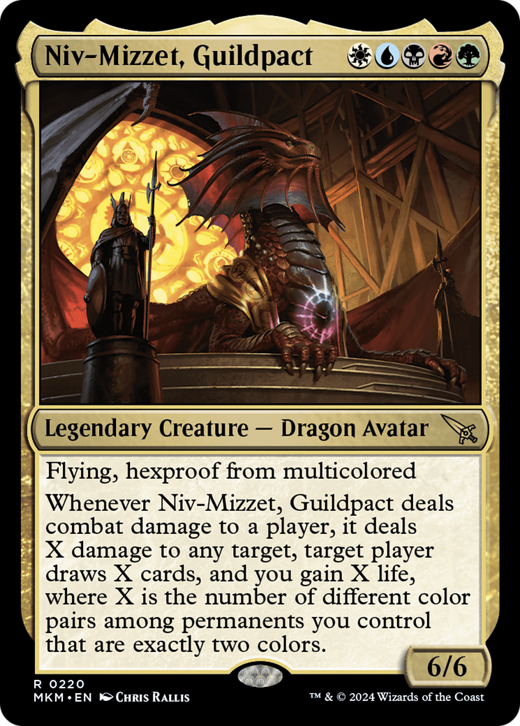 Niv-Mizzet, Guildpact [Murders at Karlov Manor] MTG Single Magic: The Gathering    | Red Claw Gaming