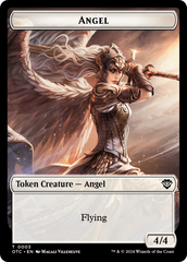 Elemental (0021) // Angel Double-Sided Token [Outlaws of Thunder Junction Commander Tokens] MTG Single Magic: The Gathering    | Red Claw Gaming