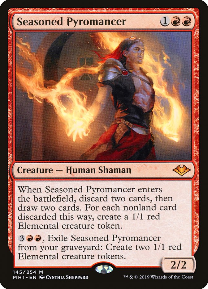 Seasoned Pyromancer [Modern Horizons] MTG Single Magic: The Gathering    | Red Claw Gaming