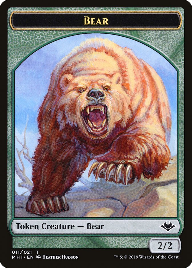 Bird (003) // Bear (011) Double-Sided Token [Modern Horizons Tokens] MTG Single Magic: The Gathering    | Red Claw Gaming