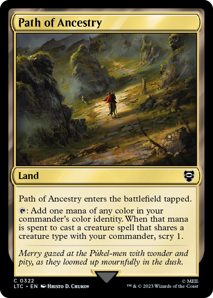 Path of Ancestry [The Lord of the Rings: Tales of Middle-Earth Commander] MTG Single Magic: The Gathering | Red Claw Gaming