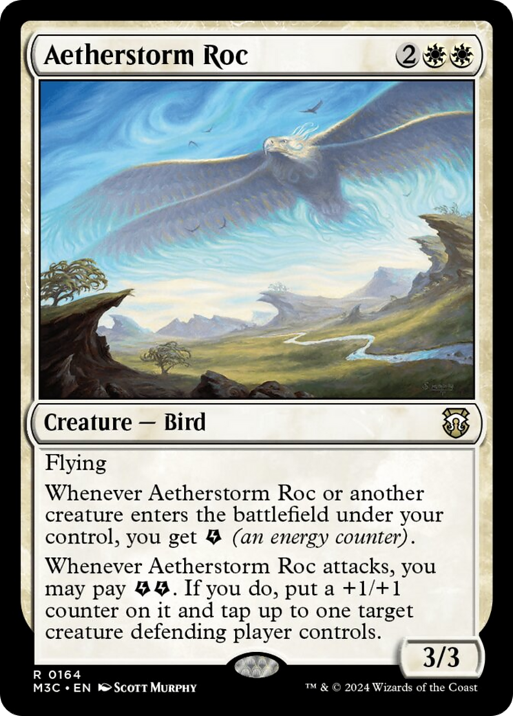 Aetherstorm Roc (Ripple Foil) [Modern Horizons 3 Commander] MTG Single Magic: The Gathering    | Red Claw Gaming