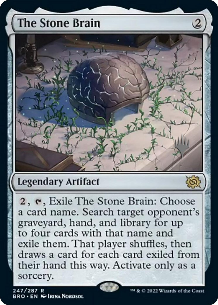 The Stone Brain (Promo Pack) [The Brothers' War Promos] MTG Single Magic: The Gathering    | Red Claw Gaming