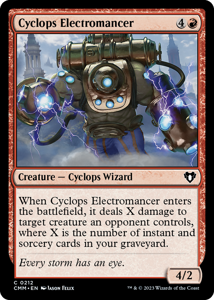 Cyclops Electromancer [Commander Masters] MTG Single Magic: The Gathering    | Red Claw Gaming