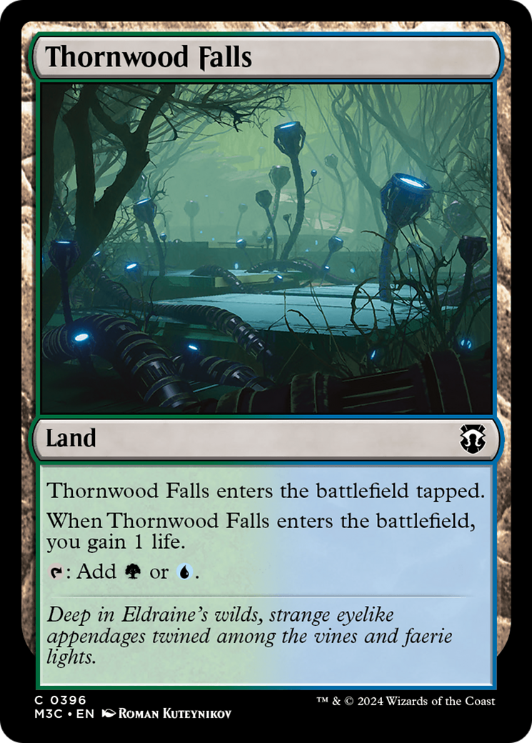 Thornwood Falls (Ripple Foil) [Modern Horizons 3 Commander] MTG Single Magic: The Gathering    | Red Claw Gaming