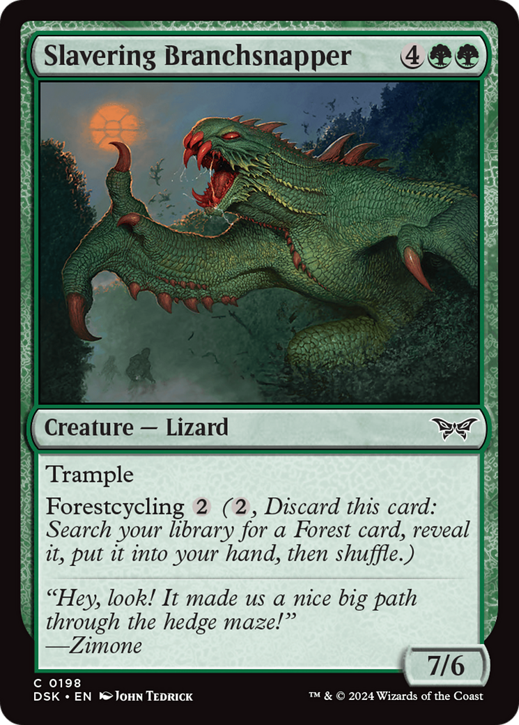 Slavering Branchsnapper [Duskmourn: House of Horror] MTG Single Magic: The Gathering    | Red Claw Gaming