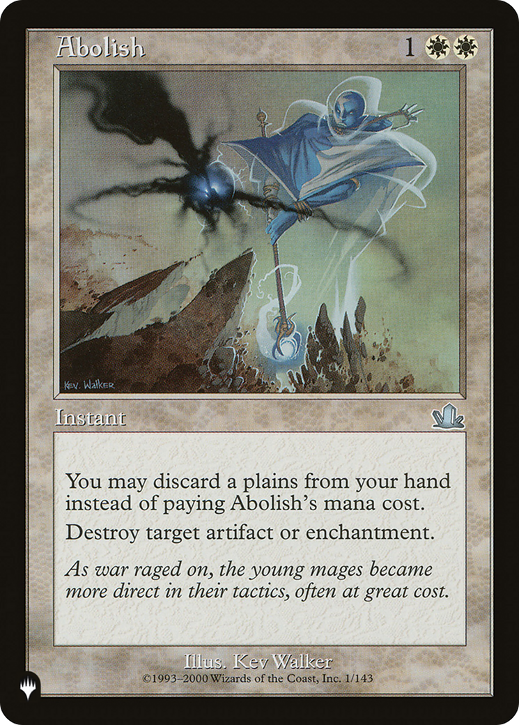 Abolish [The List Reprints] MTG Single Magic: The Gathering    | Red Claw Gaming