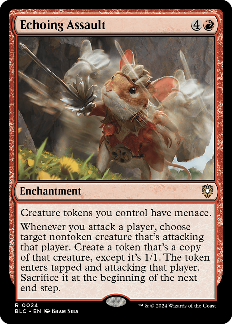 Echoing Assault [Bloomburrow Commander] MTG Single Magic: The Gathering    | Red Claw Gaming