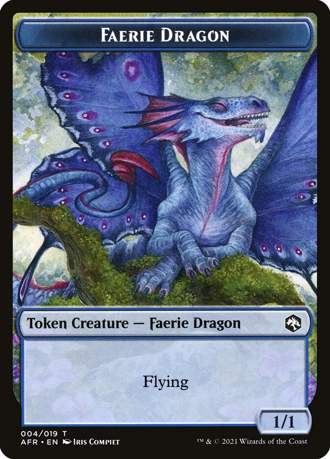 Faerie Dragon Token [Dungeons & Dragons: Adventures in the Forgotten Realms Tokens] MTG Single Magic: The Gathering    | Red Claw Gaming