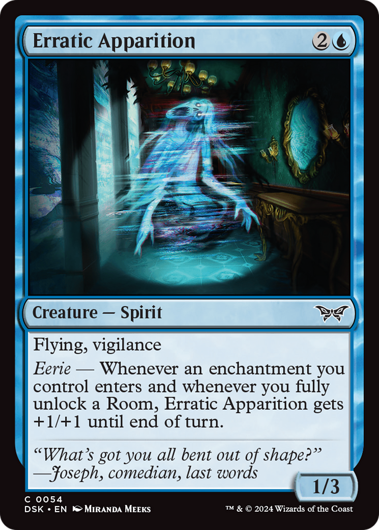 Erratic Apparition [Duskmourn: House of Horror] MTG Single Magic: The Gathering    | Red Claw Gaming