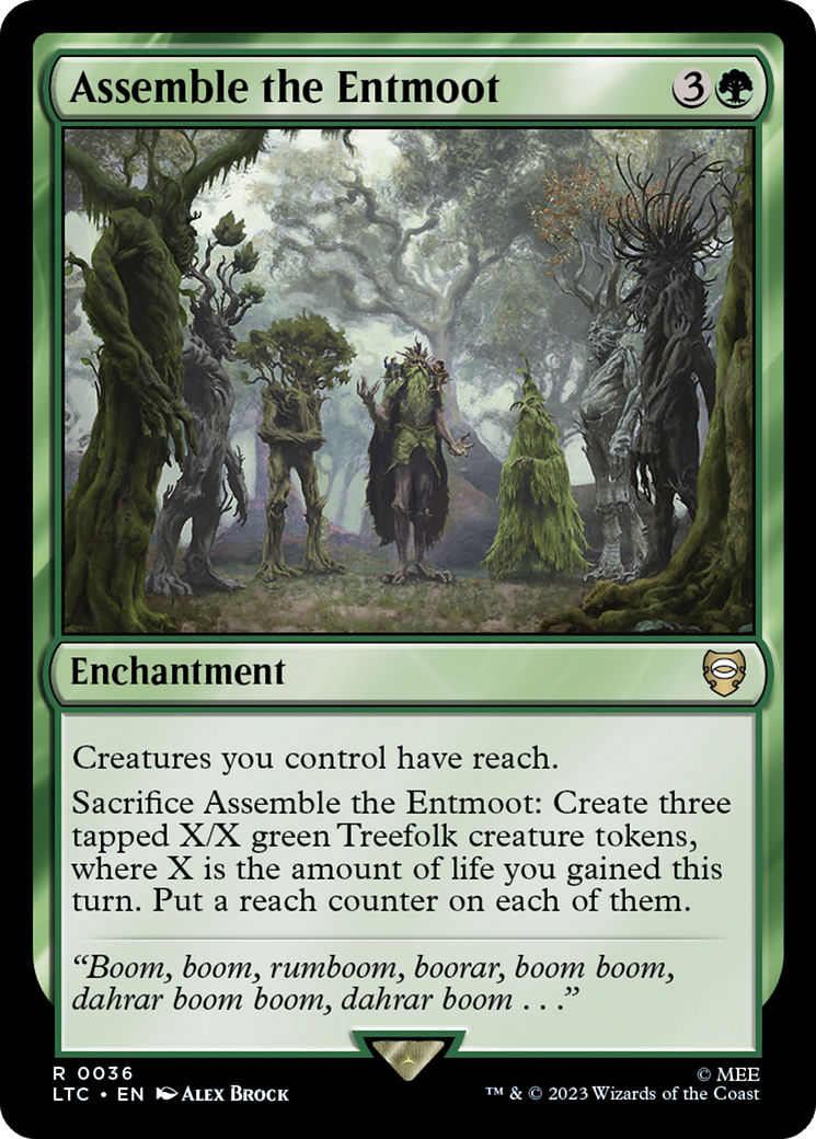 Assemble the Entmoot [The Lord of the Rings: Tales of Middle-Earth Commander] MTG Single Magic: The Gathering | Red Claw Gaming