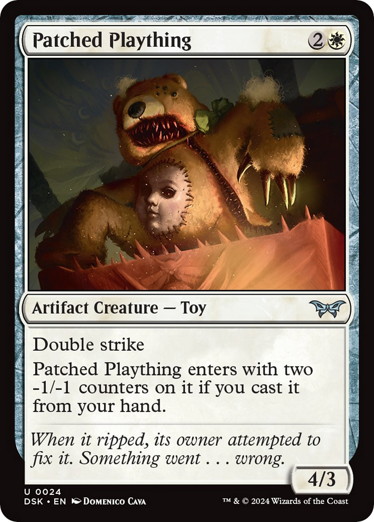 Patched Plaything [Duskmourn: House of Horror] MTG Single Magic: The Gathering | Red Claw Gaming