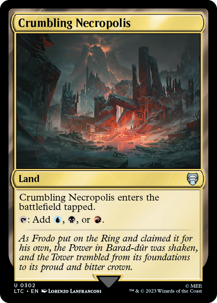 Crumbling Necropolis [The Lord of the Rings: Tales of Middle-Earth Commander] MTG Single Magic: The Gathering | Red Claw Gaming