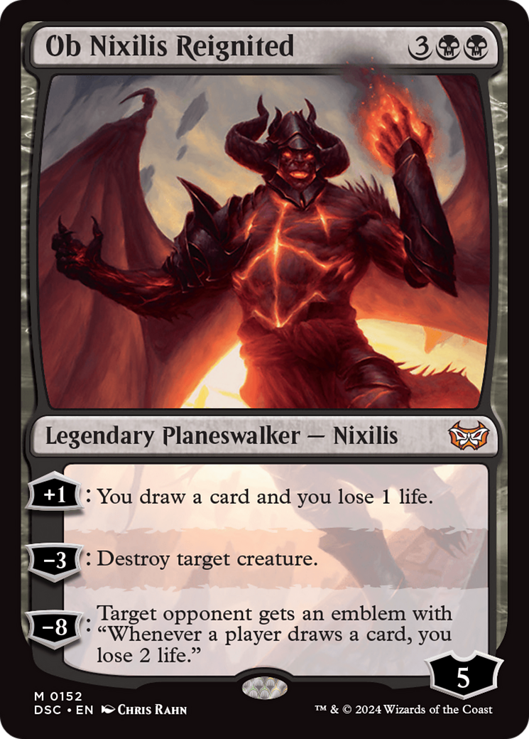 Ob Nixilis Reignited [Duskmourn: House of Horror Commander] MTG Single Magic: The Gathering    | Red Claw Gaming