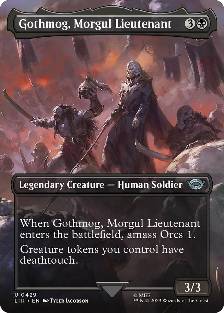 Gothmog, Morgul Lieutenant (Borderless Alternate Art) [The Lord of the Rings: Tales of Middle-Earth] MTG Single Magic: The Gathering | Red Claw Gaming