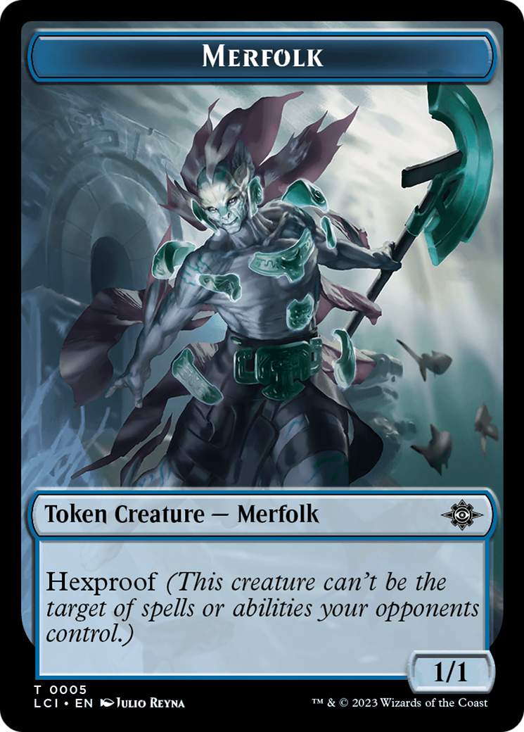 Copy // Merfolk (0005) Double-Sided Token [The Lost Caverns of Ixalan Commander Tokens] MTG Single Magic: The Gathering    | Red Claw Gaming