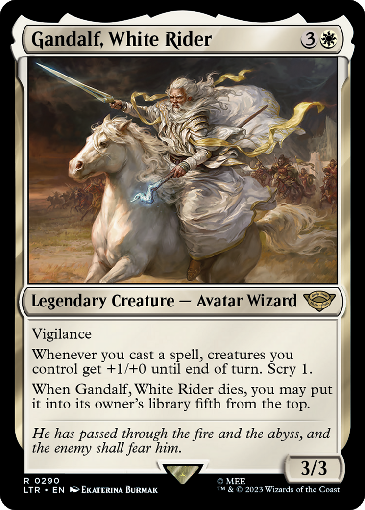 Gandalf, White Rider [The Lord of the Rings: Tales of Middle-Earth] MTG Single Magic: The Gathering | Red Claw Gaming