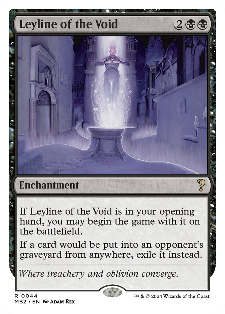 Leyline of the Void (White Border) [Mystery Booster 2] MTG Single Magic: The Gathering    | Red Claw Gaming