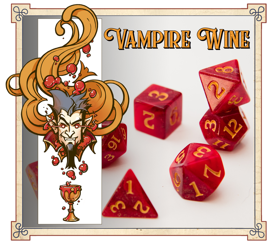 Baron Smelly Bones Dice - Vampire Wine Dice Studio Woe    | Red Claw Gaming