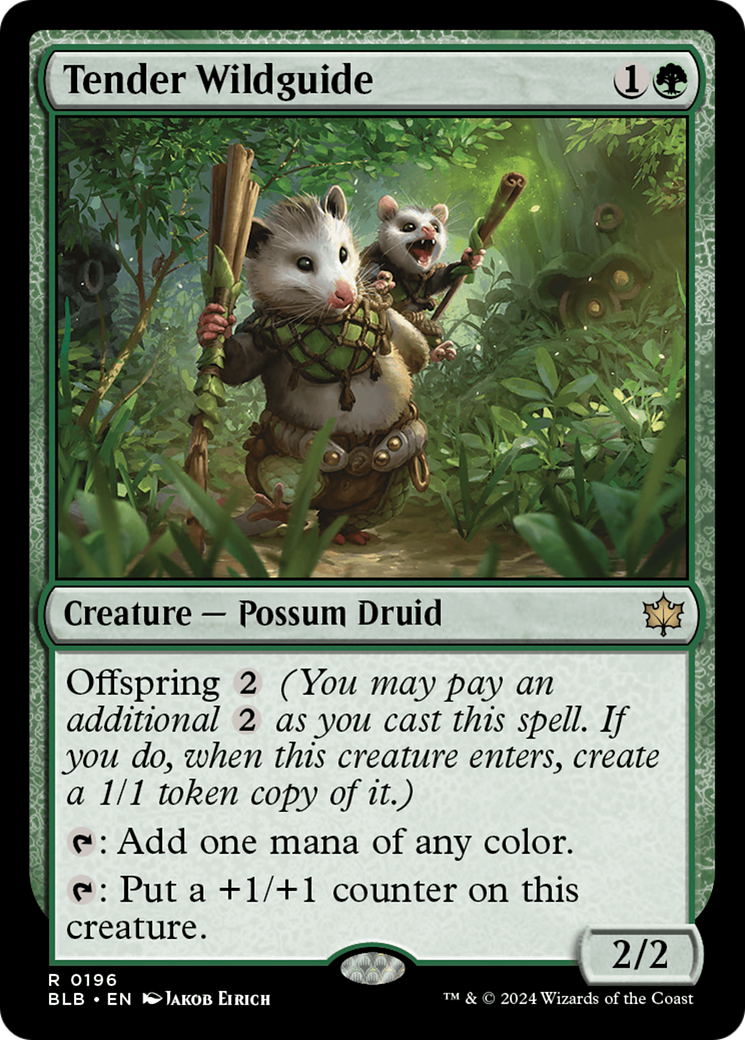 Tender Wildguide [Bloomburrow] MTG Single Magic: The Gathering    | Red Claw Gaming