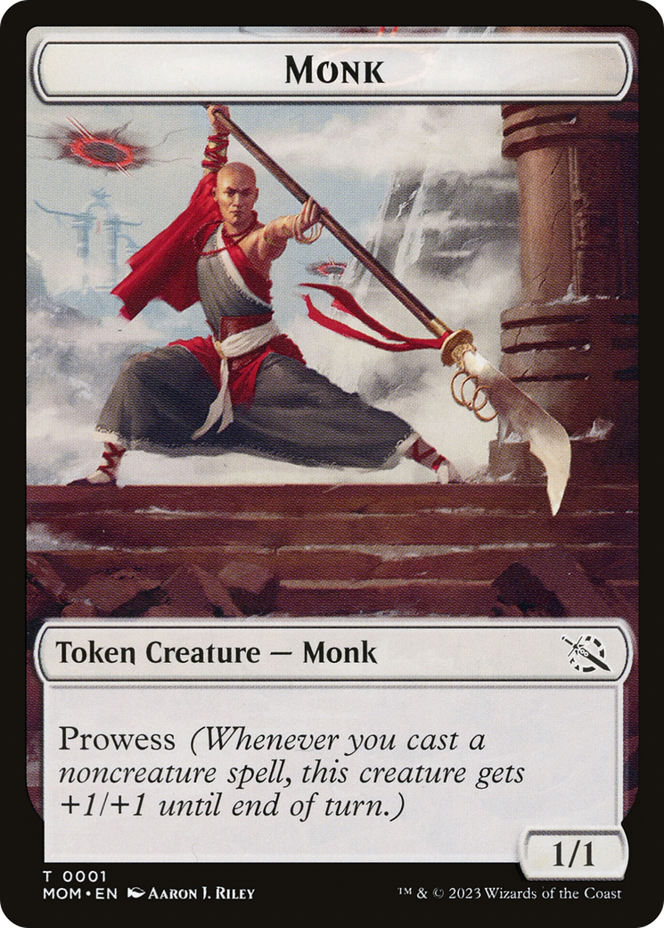 Monk // Phyrexian Saproling Double-Sided Token [March of the Machine Tokens] MTG Single Magic: The Gathering    | Red Claw Gaming