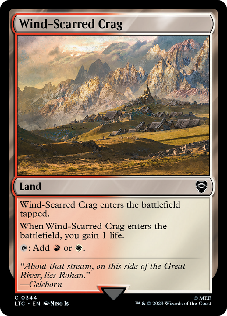 Wind-Scarred Crag [The Lord of the Rings: Tales of Middle-Earth Commander] MTG Single Magic: The Gathering | Red Claw Gaming