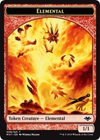 Elemental (008) // Bear (011) Double-Sided Token [Modern Horizons Tokens] MTG Single Magic: The Gathering    | Red Claw Gaming