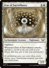 Fear of Surveillance [Duskmourn: House of Horror] MTG Single Magic: The Gathering    | Red Claw Gaming